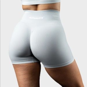 Alphalete silver sky shorts